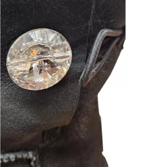 UGG Bailey Button Bling (Swarovski) Sz 6 Women Black 3349-BLK Limited Edition - Picture 8 of 11